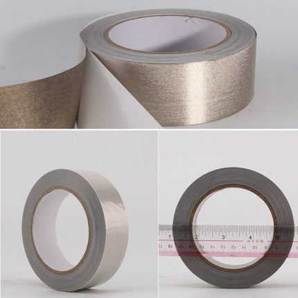 Plain Weave Double-sided Conductive Cloth Adhesive Cloth Single Sided Adhesive EMI Shielding Button Repairs, Size: 20m x 2.5cm