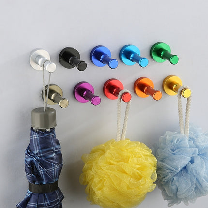 Color Personality Space Aluminum Round Hook Single Hook Kitchen Color Clothes Hook No Rust