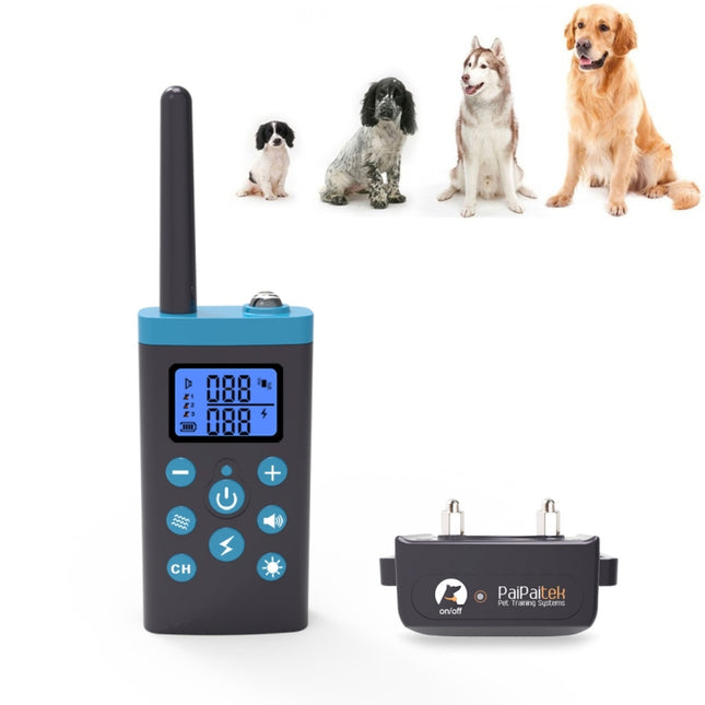 Automatic Anti Barking Collar Pet Training Control System + Electric Shock PU Leather Collar for Dogs