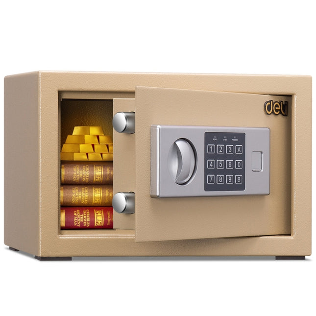 Deli Home Office Hotel Mini Electronic Security Lock Box Wall Cabinet Safety Box