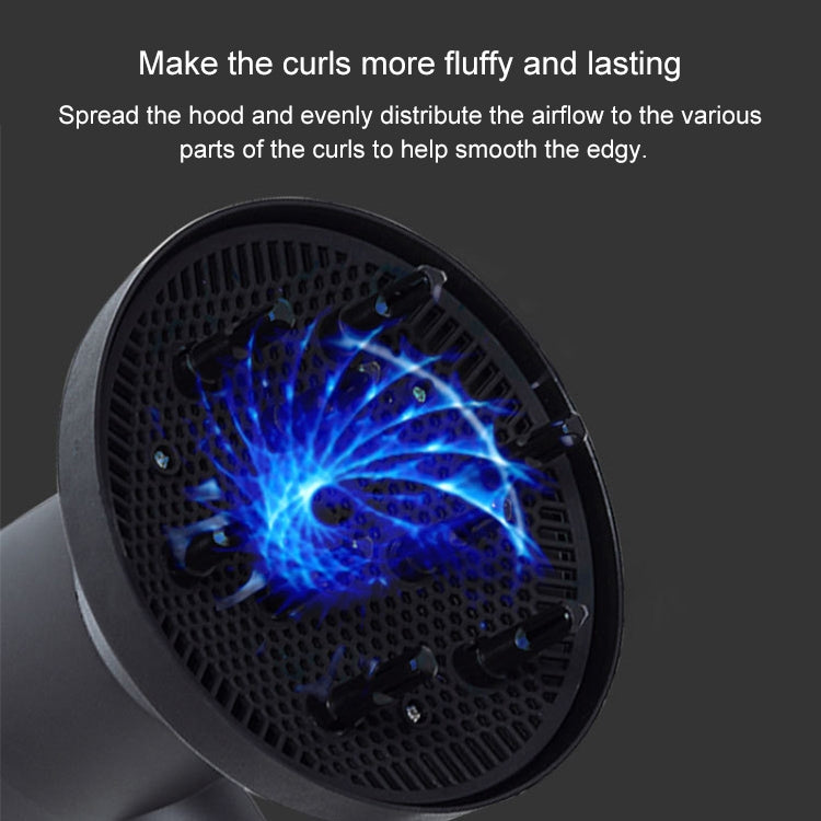 High-power Anionic Cold Hot Air Constant Temperature Hair Dryer, EU Plug, EU Plug (Red + Grey) +3