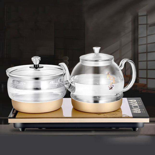Pumping Type Automatic Add Water Full Intelligent Electric Glass Kettle Pumping Boiled Tea Stove Set
