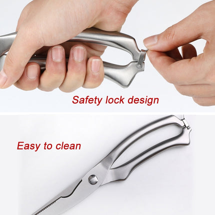 10 inch Kitchen Poultry Fish Chicken Bone Stainless Steel Cutter Cook Gadget Shear, Blister Package, Blister Package