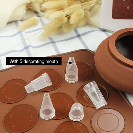 Kitchen Roast Large Size Silicone Pad + Framed Pot + Color Box Baking Macaron Mold Suit, Macaron Mold Suit