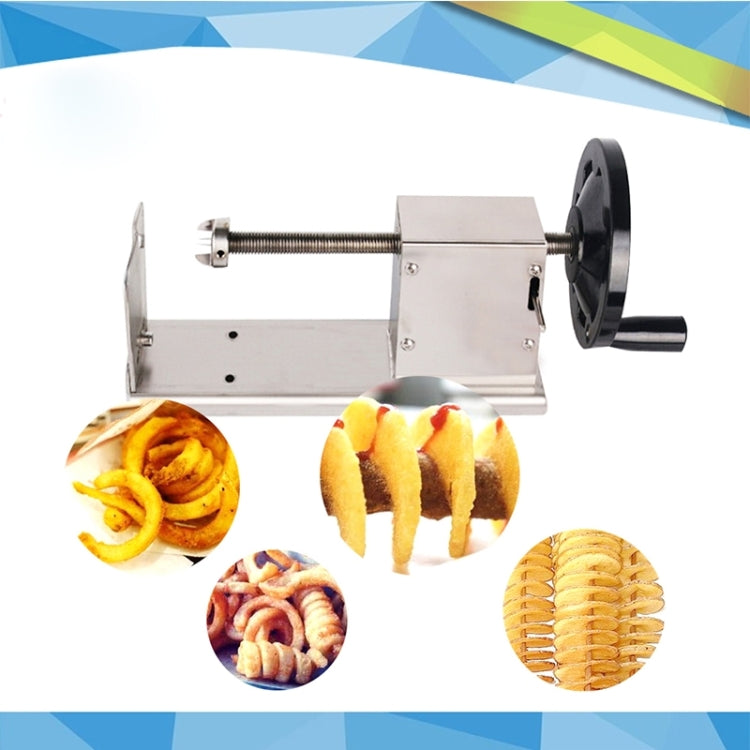 528-1 Manual Twisted Potato Cutter,Potato Chips Slicer,High Quality French Fry Cutter, Manual stretching