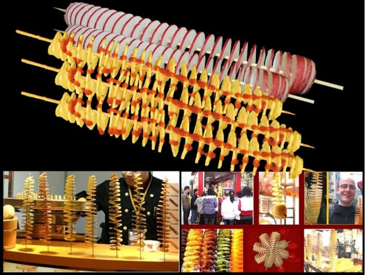 528-1 Manual Twisted Potato Cutter,Potato Chips Slicer,High Quality French Fry Cutter, Manual stretching