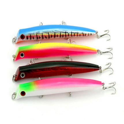 HENGJIA Artificial Fishing Lures Popper Bionic Fishing Bait with Hooks, Length: 12.6 cm, Random Color Delivery, Length: 12.6 cm