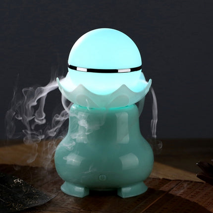 4 W USB-Ladefunktion, Nachtleuchtperle, Ultraschall-Aromatherapie-Luftbefeuchter mit buntem LED-Licht für Zuhause/Büro, Fassungsvermögen des Wassertanks: 95 ml, DC 5 V