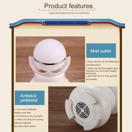 4 W USB-Ladefunktion, Nachtleuchtperle, Ultraschall-Aromatherapie-Luftbefeuchter mit buntem LED-Licht für Zuhause/Büro, Fassungsvermögen des Wassertanks: 95 ml, DC 5 V