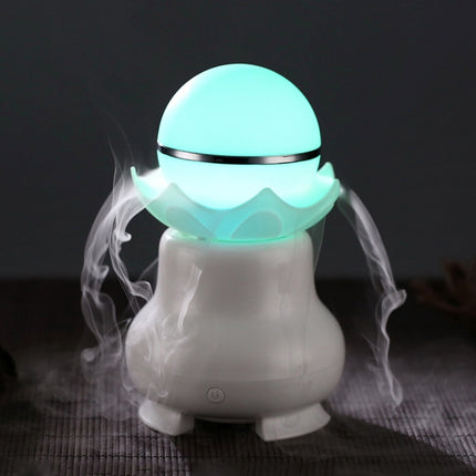 4 W USB-Ladefunktion, Nachtleuchtperle, Ultraschall-Aromatherapie-Luftbefeuchter mit buntem LED-Licht für Zuhause/Büro, Fassungsvermögen des Wassertanks: 95 ml, DC 5 V