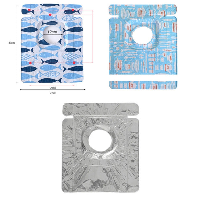 2 PCS Gas Stove Protectors Tableware Print Foil Heat-resistant Anti-Fouling Liner Cleaning Kitchen Tools Mat, HC3595A, HC3595B, HC3595C