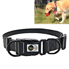 PVC Material Waterproof Adjustable Dual Loop Pet Dogs Collar, Suitable for Ferocious Dogs, Size: M, Collar Size: 30-47 cm, Size: M