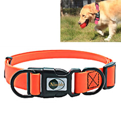 PVC Material Waterproof Adjustable Dual Loop Pet Dogs Collar, Suitable for Ferocious Dogs, Size: M, Collar Size: 30-47 cm, Size: M