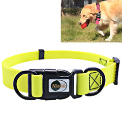 PVC Material Waterproof Adjustable Dual Loop Pet Dogs Collar, Suitable for Ferocious Dogs, Size: M, Collar Size: 30-47 cm, Size: M