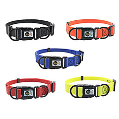 PVC Material Waterproof Adjustable Dual Loop Pet Dogs Collar, Suitable for Ferocious Dogs, Size: M, Collar Size: 30-47 cm, Size: M