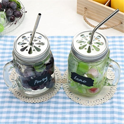 5pcs Reusable Stainless Steel Straight Drinking Straw + Cleaner Brush Set Kit,  215*6mm, 215*6mm (Straight)