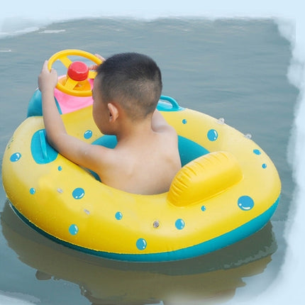 Inflatable Swimming Safety Seat Sunshade Boat Ring for Baby Children, Inflated Size: 72cm x 65cm x 58cm, Seat Boat