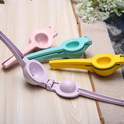 Aluminum Alloy Manual Dual Layers Lemon Juicer, Random Color Delivery, Aluminum Alloy