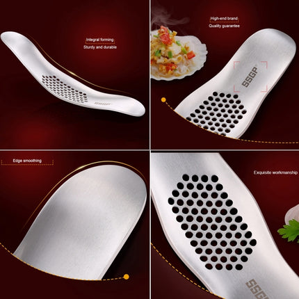 SSGP Kitchen Tool Manual 304 Stainless Steel Brushed Texture Garlic Presser
