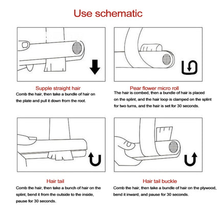 Wireless Mini USB Rechargeable Hair Straightener Hair Curler Double Purpose Hair Splint