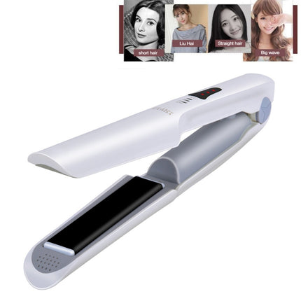 Wireless Mini USB Rechargeable Hair Straightener Hair Curler Double Purpose Hair Splint