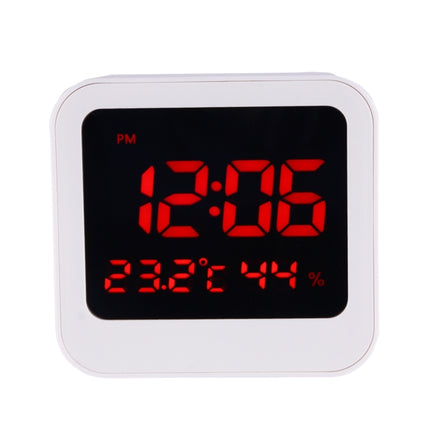 Desk Table Digital Backlight LED Alarm Clock with Time & Date & Temperature & Humidity Display