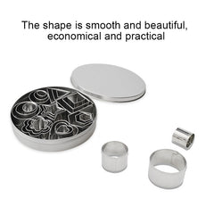 24 PCS / Set Stainless Steel DIY Cookie Biscuits Molds Geometry Baking Tools (Octagon), HC4340A, HC4340B, HC4340C