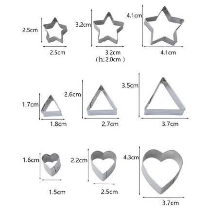 24 PCS / Set Stainless Steel DIY Cookie Biscuits Molds Geometry Baking Tools (Octagon), HC4340A, HC4340B, HC4340C