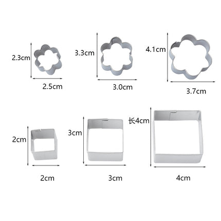 24 PCS / Set Stainless Steel DIY Cookie Biscuits Molds Geometry Baking Tools (Octagon), HC4340A, HC4340B, HC4340C
