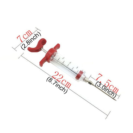 Creative Kitchen Tools Condiment Syringe Turkey Needle Barbecue Sauce Syringes Cooking Tools, Plastic Marinade Injector
