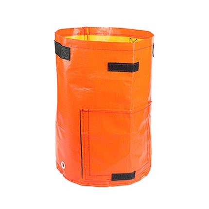 2 PCS 7 Gallons Potato Planting PE Bags Woven Fabric Bags Cultivation Garden Pots Vegetable Planting Bags Grow Bags Farm Garden Supplies, Green, Black, Orange, Yellow