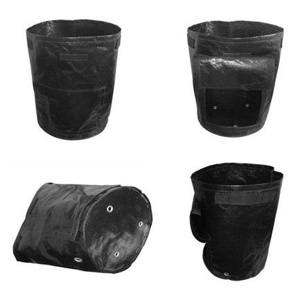 2 PCS 7 Gallons Potato Planting PE Bags Woven Fabric Bags Cultivation Garden Pots Vegetable Planting Bags Grow Bags Farm Garden Supplies, Green, Black, Orange, Yellow