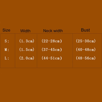 Microfiber Glasses Style Breathable Dog Chest  Strap, Size: L