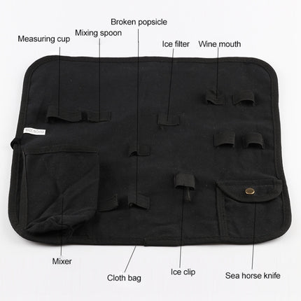 12 in 1 Stainless Steel Wine Cocktail Shaker Tools Set with Cloth Bag, Capacity: 550ml, 550ml