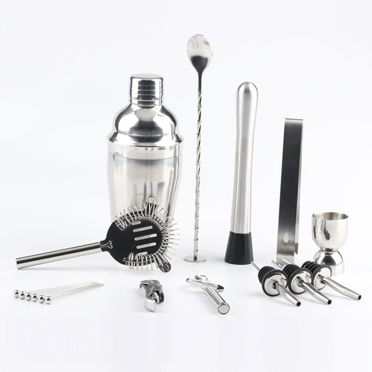 18 in 1 Cocktail Shaker Tools Setwith Acrylic Mount, , Capacity: 750ml, 750ml