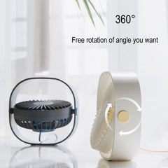 360 Degree Rotation  Wind 3 Speeds Mini USB Desktop Fan, Desktop Fan