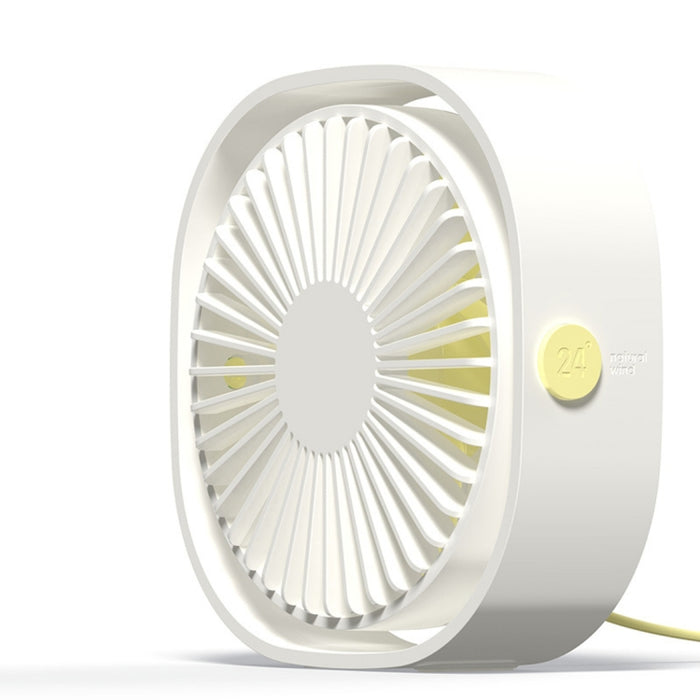 360 Degree Rotation  Wind 3 Speeds Mini USB Desktop Fan, Desktop Fan