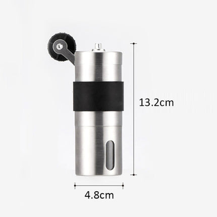 Portable Conical Burr Mill Manual Stainless Steel Hand Crank Coffee Bean Grinder, Capacity: 30g, Capacity: 30g