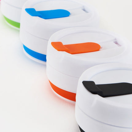 350ml Outdoor Pocket-Sized Coffee Tea Collapsible Travel Mug Silicone Cup with Lid