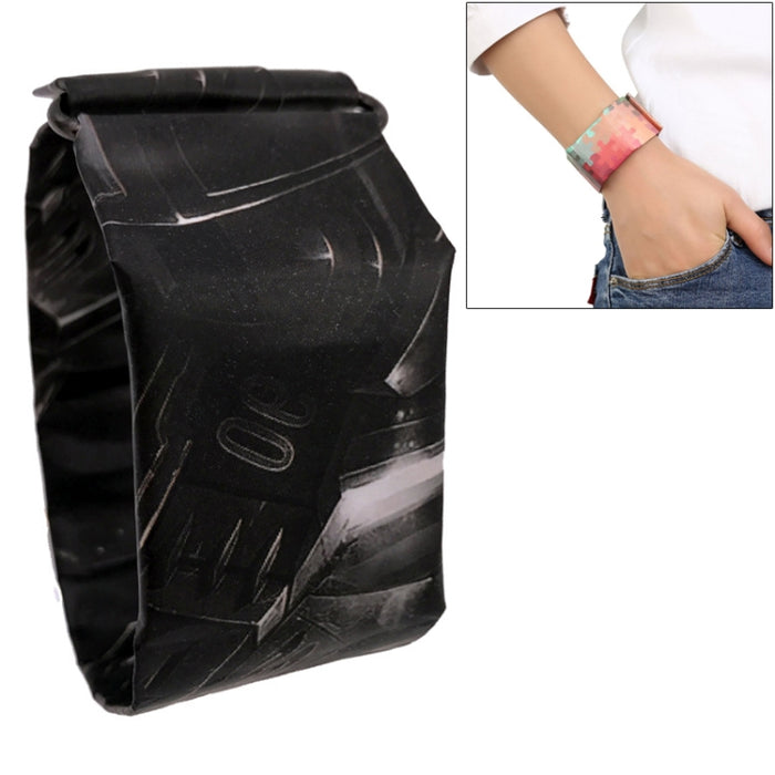 Machine Armor Pattern Creative Fashion Waterproof Paper Watch Intelligent Paper Electronic Wristwatch, Machine Armor Pattern