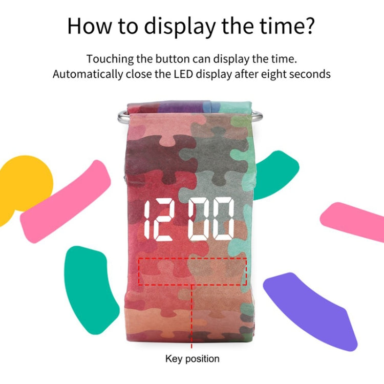 Rudder Pattern Creative Fashion Waterproof Paper Watch Intelligent Paper Electronic Wristwatch, Rudder Pattern