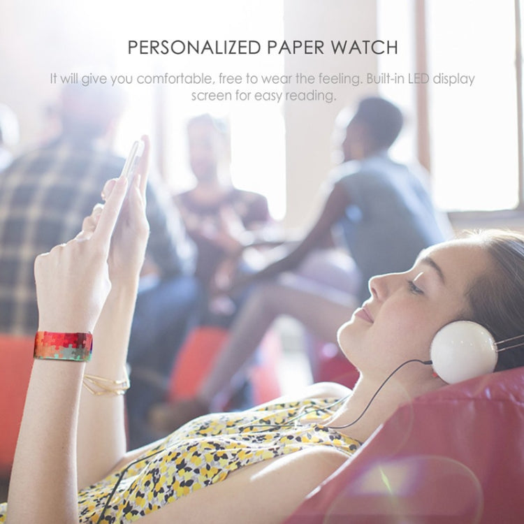 Rudder Pattern Creative Fashion Waterproof Paper Watch Intelligent Paper Electronic Wristwatch, Rudder Pattern