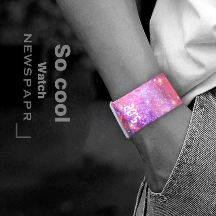 Rudder Pattern Creative Fashion Waterproof Paper Watch Intelligent Paper Electronic Wristwatch, Rudder Pattern