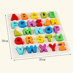 QZM-0023 Rainbow Children Early Education Wooden Building Blocks Toys Parent-child Interaction Educational Toys, Size: 32*32*3cm