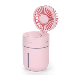 T9 Portable Adjustable USB Charging Desktop Humidifying Fan with 3 Speed Control