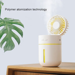 T9 Portable Adjustable USB Charging Desktop Humidifying Fan with 3 Speed Control