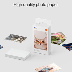 50 PCS Original Xiaomi Print Photographic Paper Paste Paper for Xiaomi Pocket Photo Printer, Pocket Photo Printer Paper