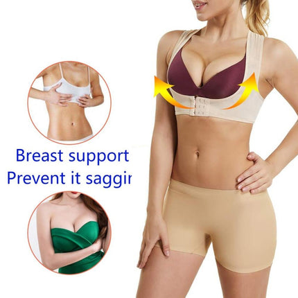 Women Ultrathin Kyphosis Correction Shoulder Support Tight-fitting Orthopedic Belt, Size:L