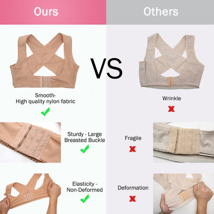 Women Ultrathin Kyphosis Correction Shoulder Support Tight-fitting Orthopedic Belt, Size:L