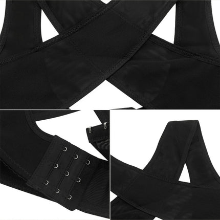 Women Ultrathin Kyphosis Correction Shoulder Support Tight-fitting Orthopedic Belt, Size:XL